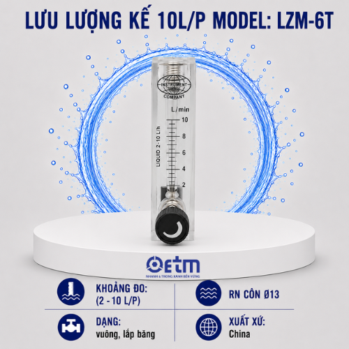 Lưu lượng kế 10L/P Model: LZM-6T